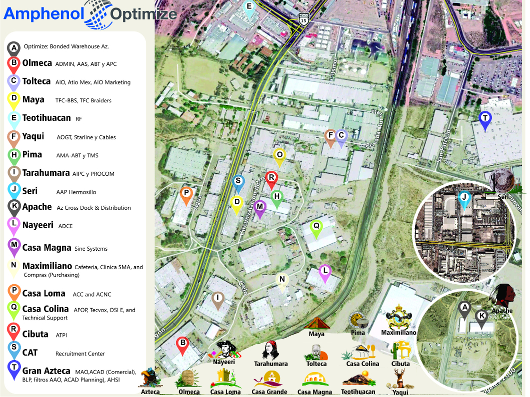 Amphenol Map